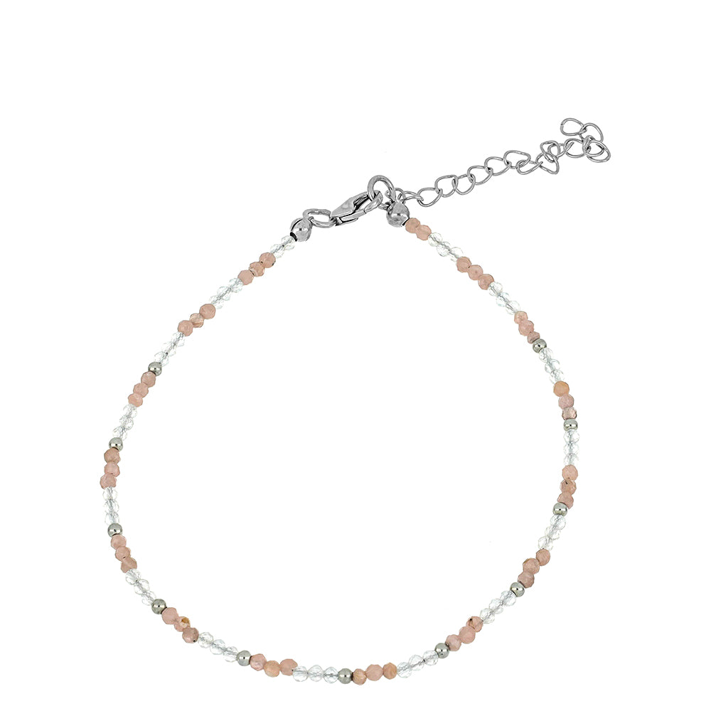 Silberarmband mit Rhodochrosit 1 