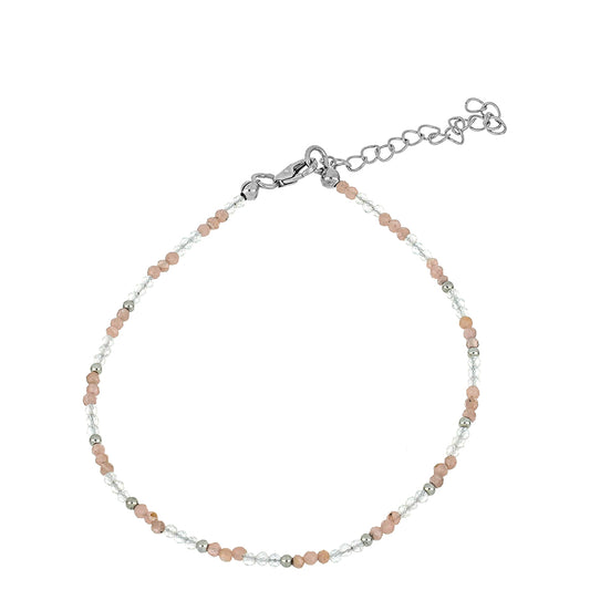 Silberarmband mit Rhodochrosit