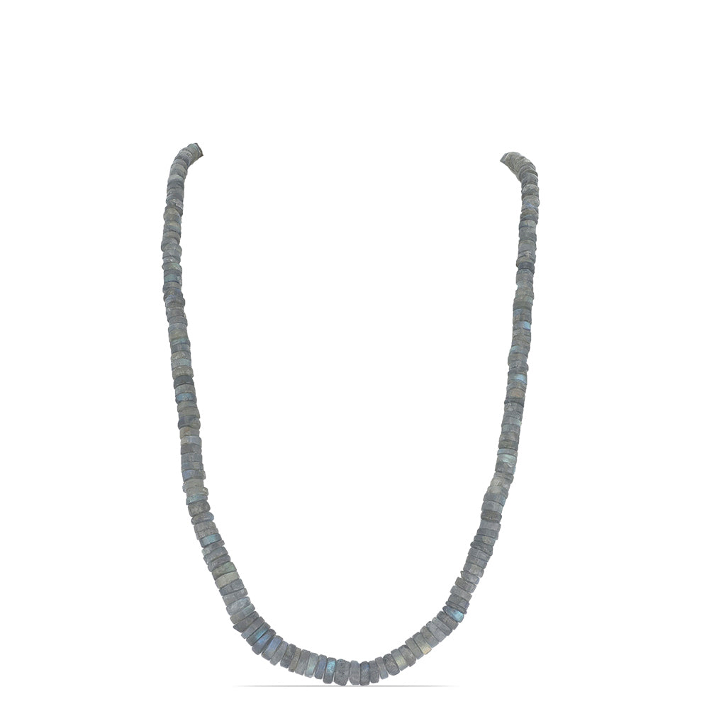 Silberhalskette mit Labradorit aus Gullgruvene