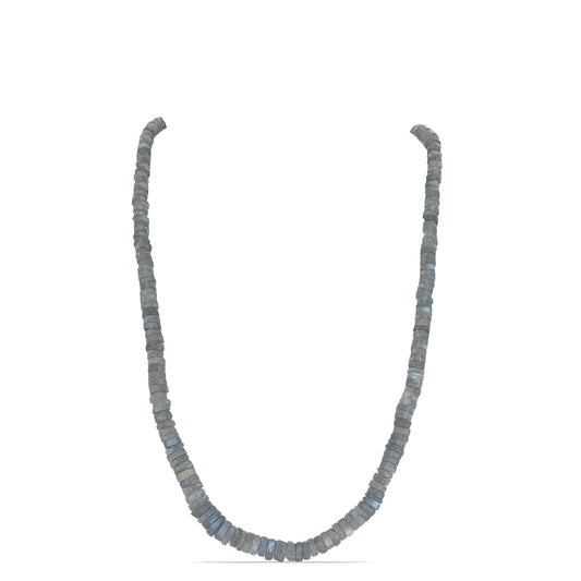 Silberhalskette mit Labradorit aus Gullgruvene