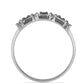 Silberring mit rotem Diamant