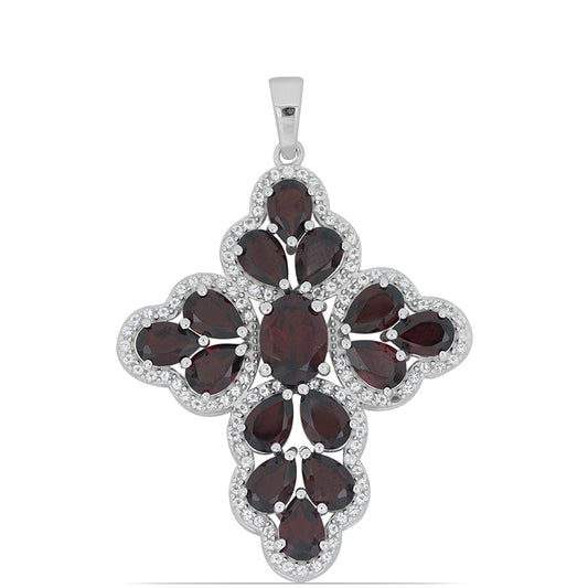 Silberanhänger mit Barton Granat