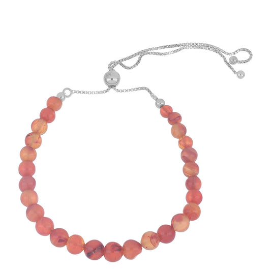 Silberarmband mit Karneol
