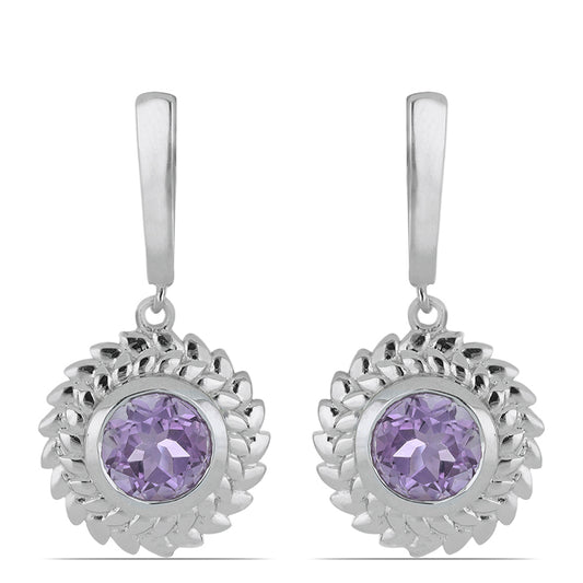 Silberohrringe mit Amethyst aus Vera Cruz