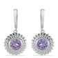 Silberohrringe mit Amethyst aus Vera Cruz