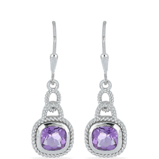 Silberohrringe mit Amethyst aus Vera Cruz