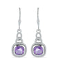 Silberohrringe mit Amethyst aus Vera Cruz