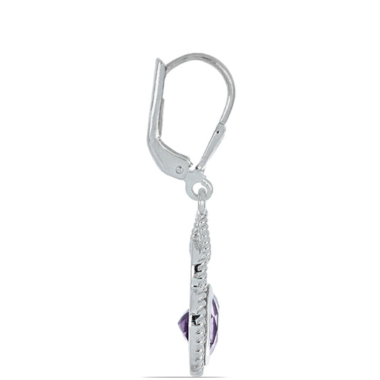 Silberohrringe mit Amethyst aus Vera Cruz