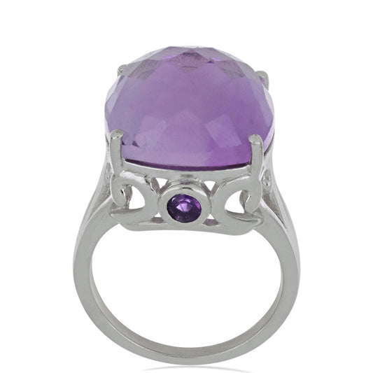 Silberring mit Amethyst aus Vera Cruz