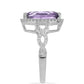Silberring mit Amethyst aus Vera Cruz und weißem Topas
