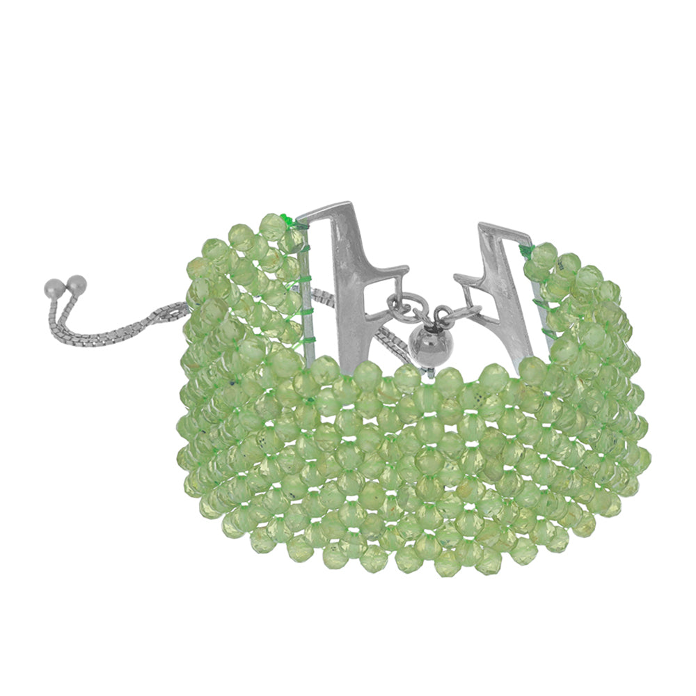 Silberarmband mit Peridot aus Changbai