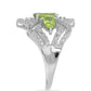 Silberring mit Peridot aus Changbai