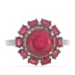 Silberring mit Rubin aus Madagaskar