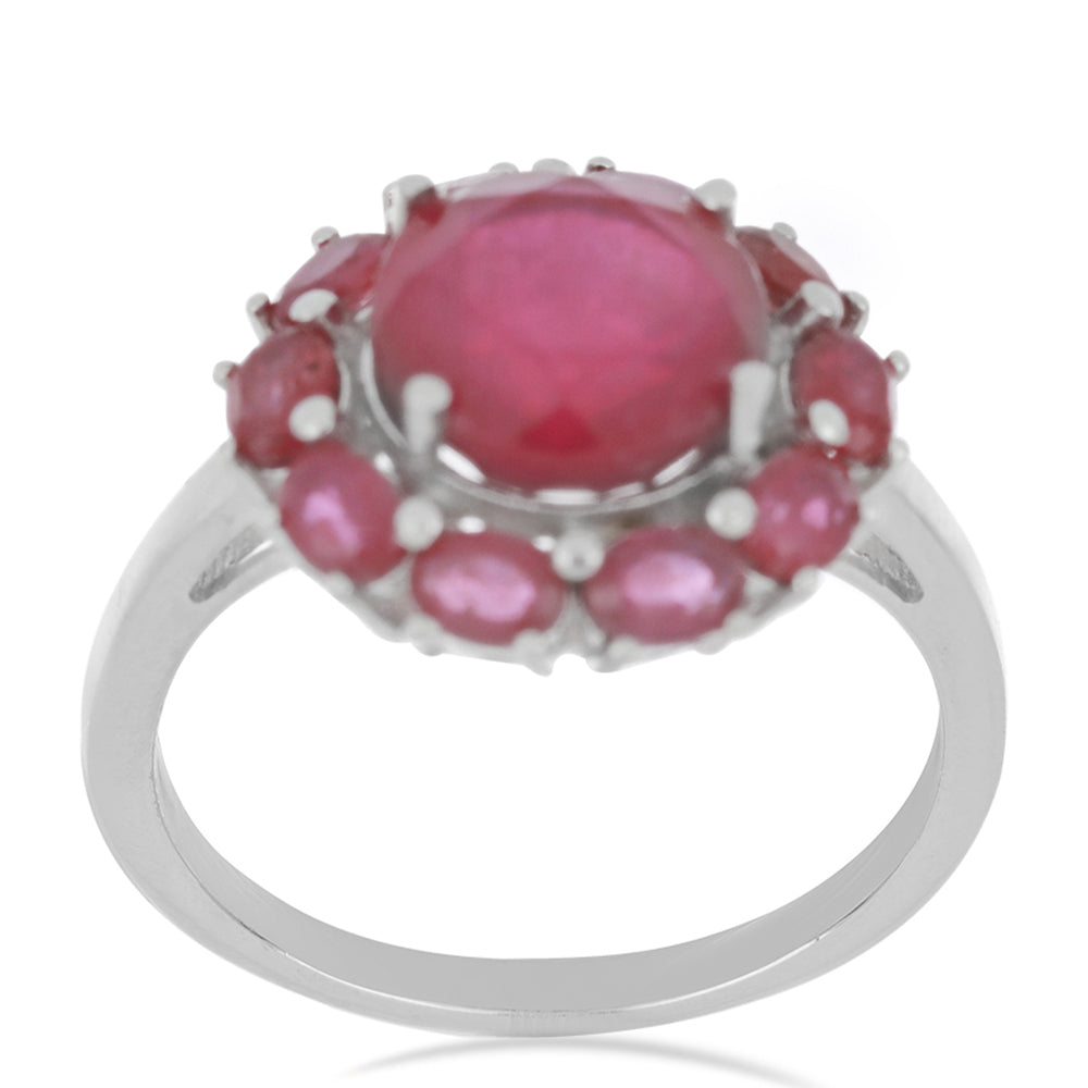 Silberring mit Rubin aus Madagaskar 2 