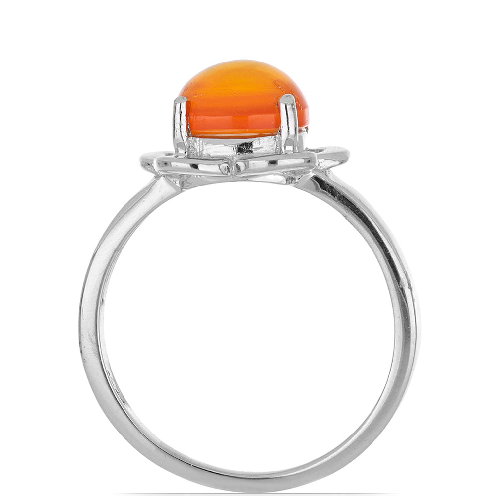 Silberring mit Karneol