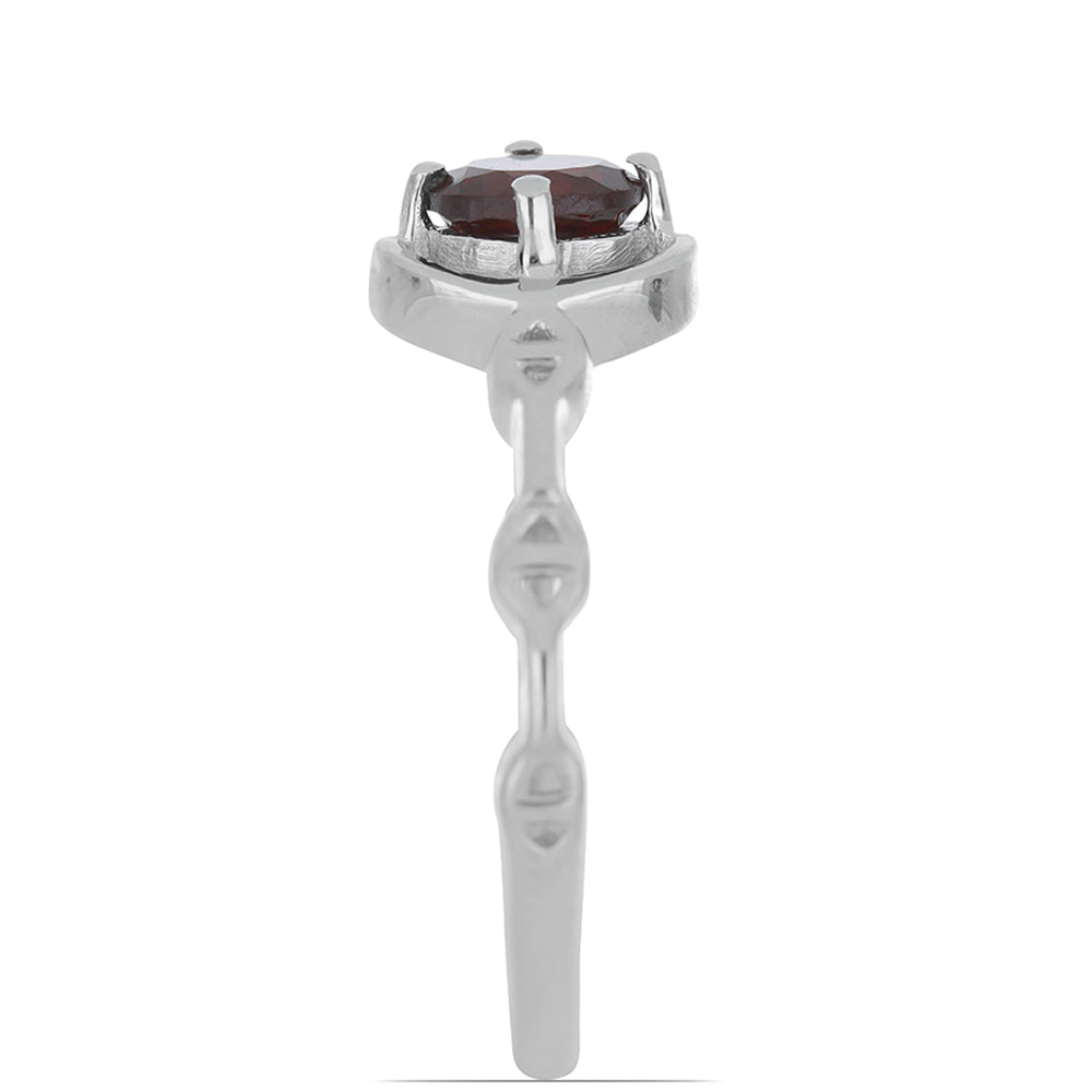 Silberring mit Barton Granat 4 