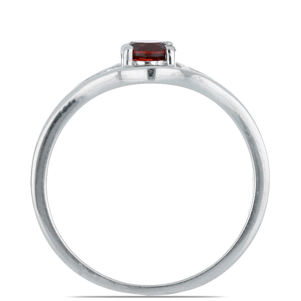 Silberring mit Barton Granat 4 
