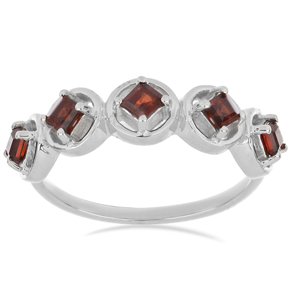 Silberring mit Barton Granat 1 