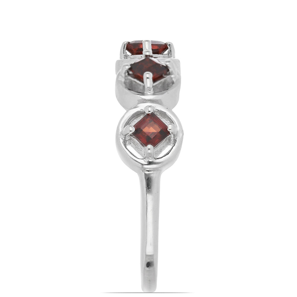 Silberring mit Barton Granat 4 