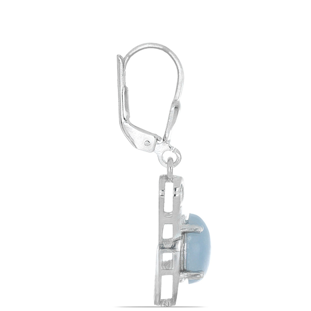 Silberohrringe mit El Cubo Angelit 2 