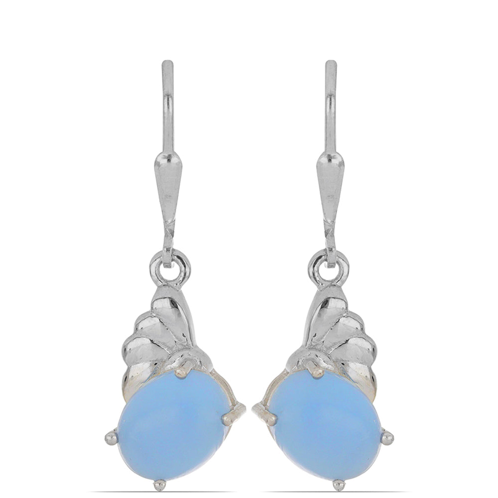 Silberohrringe mit El Cubo Angelit 1 