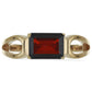 Goldplattierter Silberring mit Barton Granat