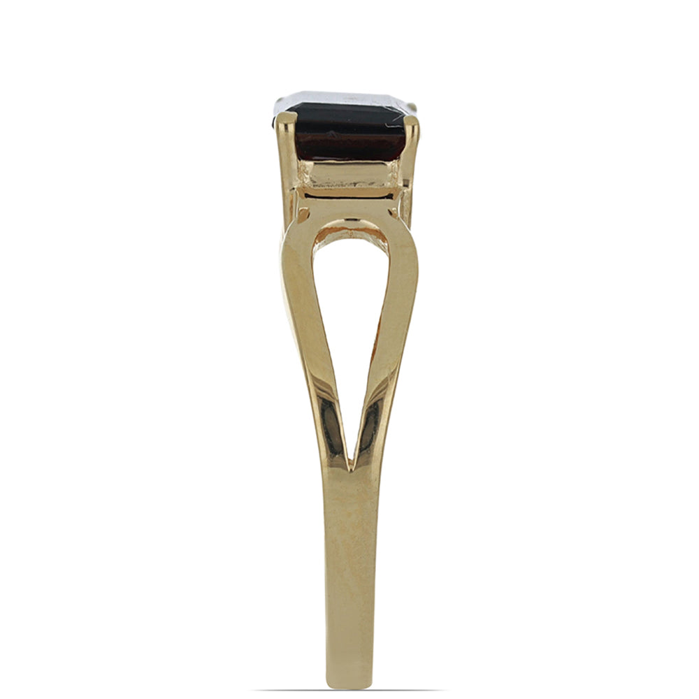 Goldplattierter Silberring mit Barton Granat