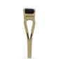 Goldplattierter Silberring mit Barton Granat