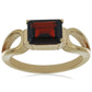 Goldplattierter Silberring mit Barton Granat