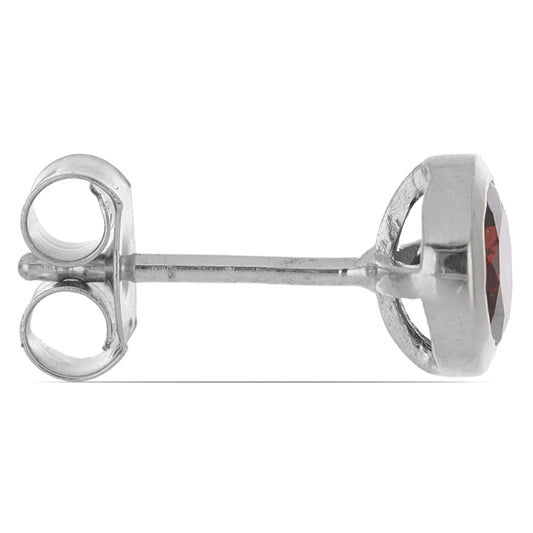Silberohrringe mit Barton Granat