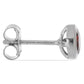 Silberohrringe mit Barton Granat