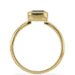 Goldplattierter Silberring mit Barton Granat