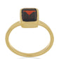 Goldplattierter Silberring mit Barton Granat