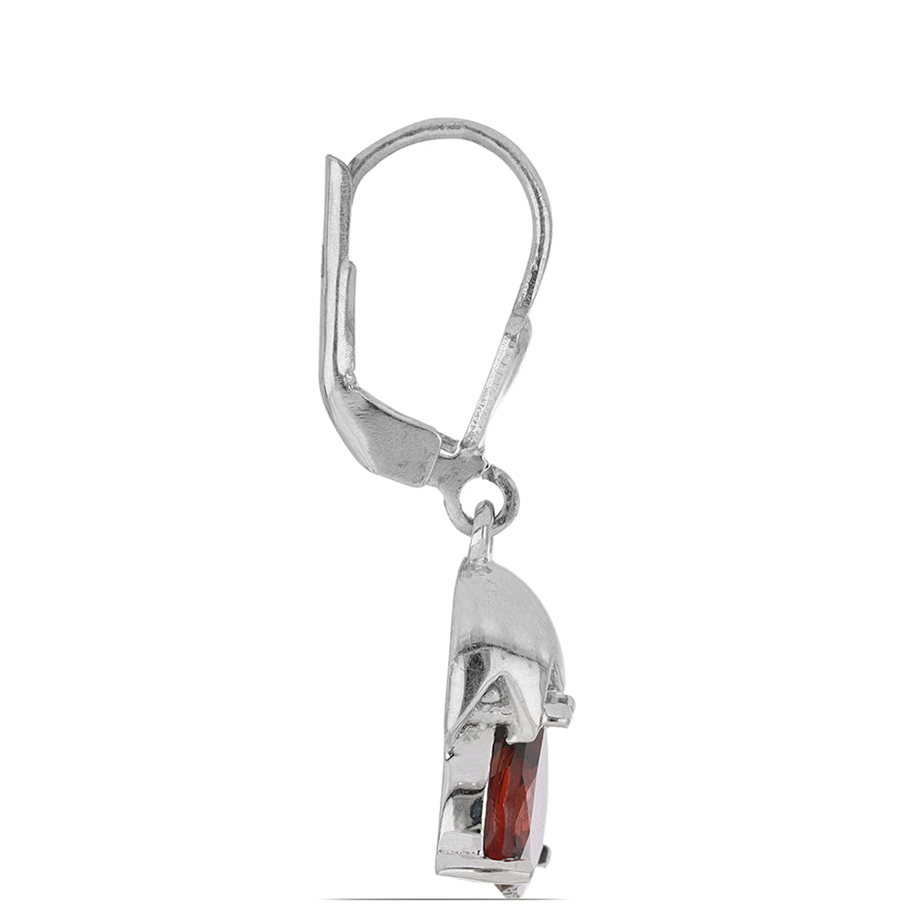 Silberohrringe mit Barton Granat 2 