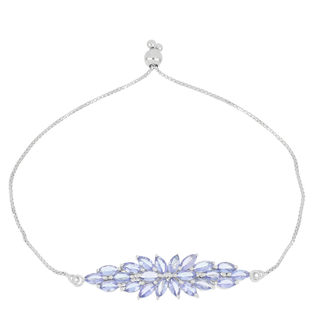 Silberarmband mit Tansanit
