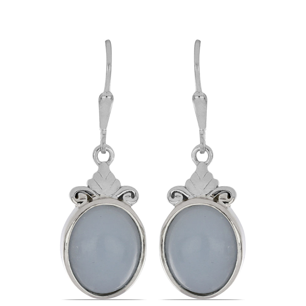 Silberohrringe mit El Cubo Angelit 1 