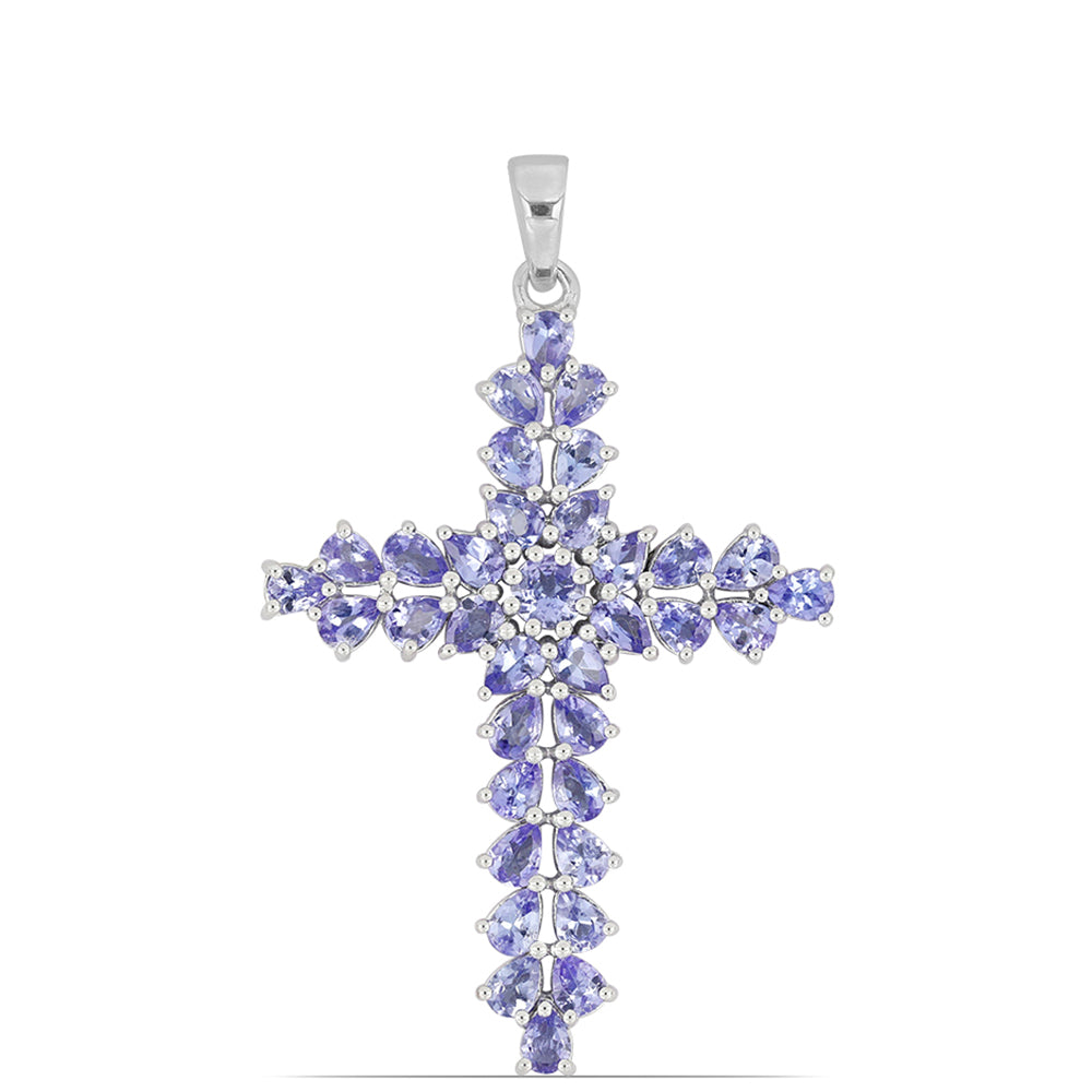 Silberanhänger mit Tansanit