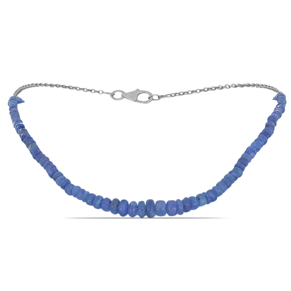 Silberhalskette mit Tansanit 1 