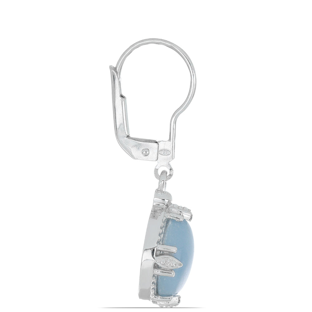 Silberohrringe mit El Cubo Angelit 2 