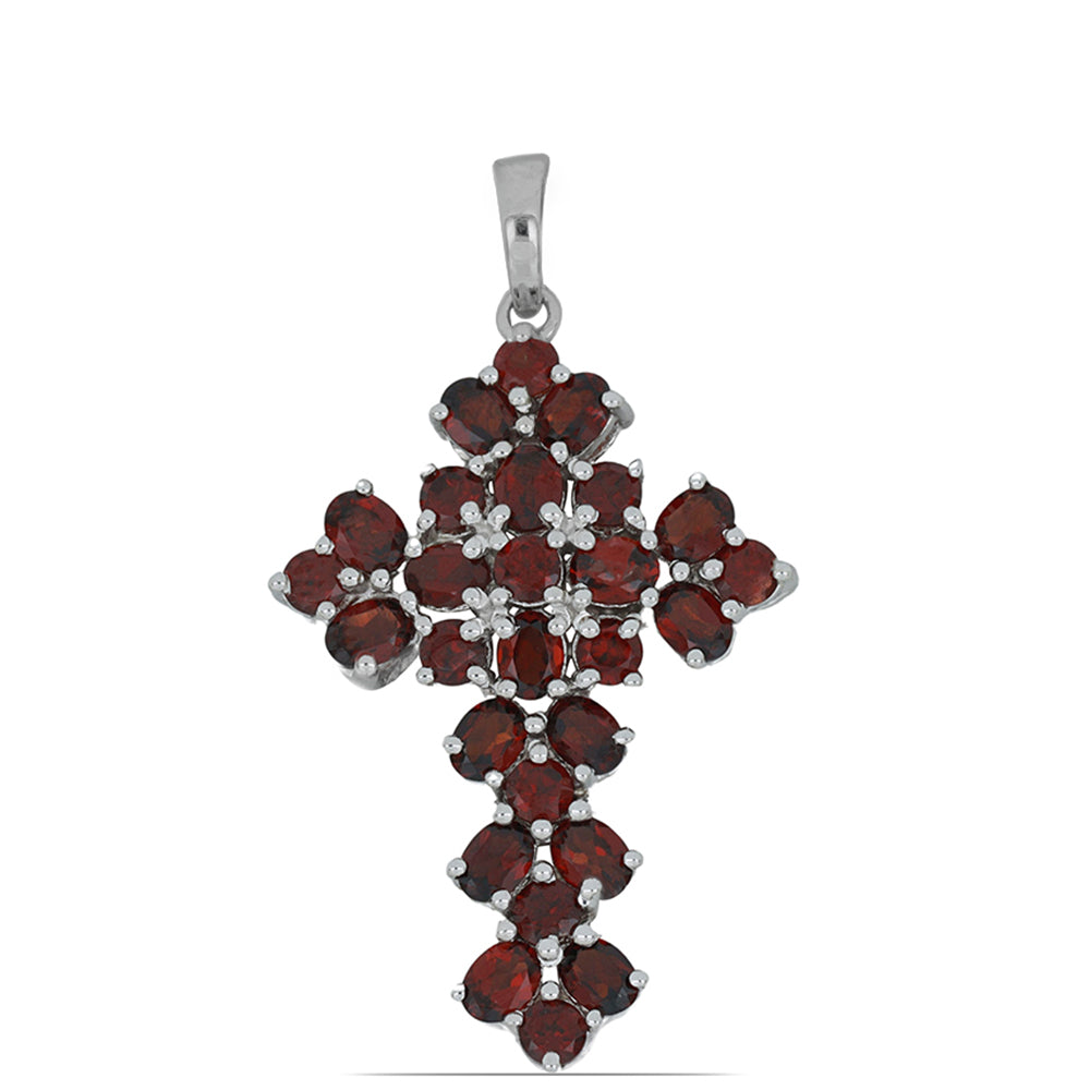 Silberanhänger mit Barton Granat 1 
