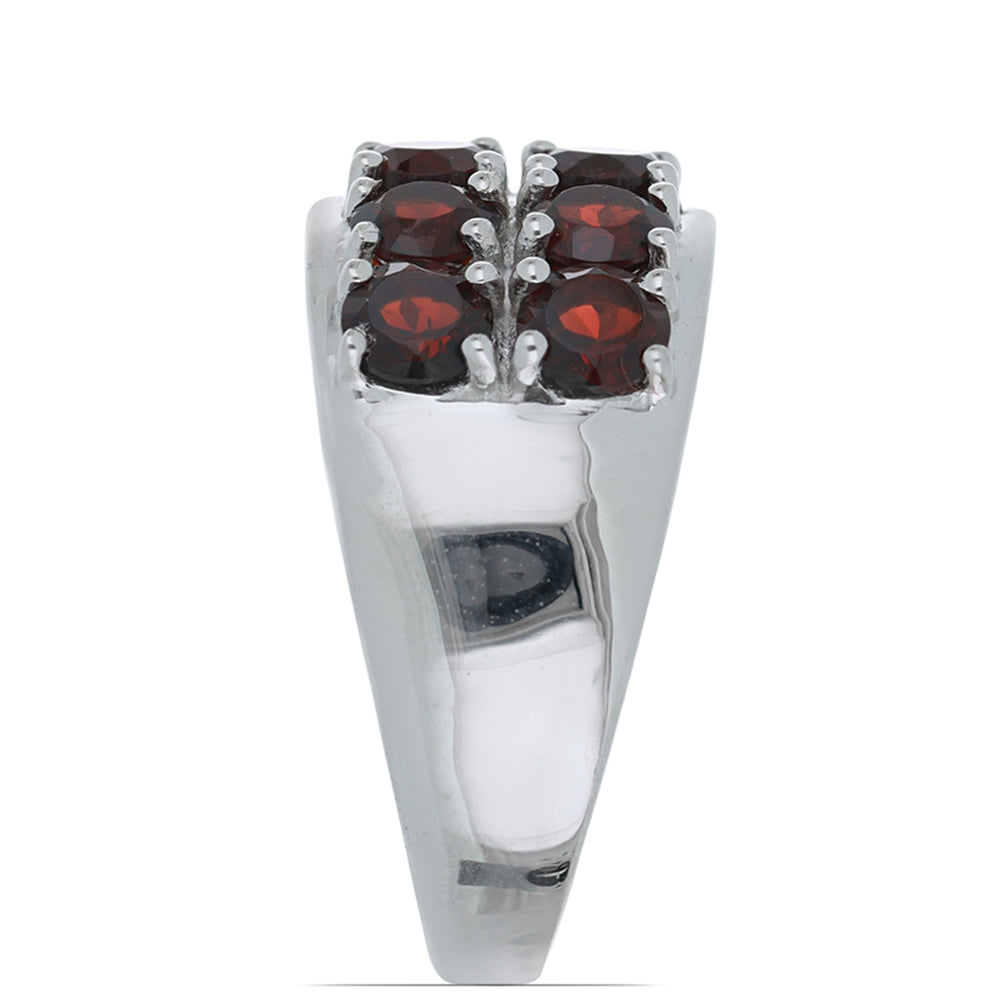 Silberring mit Barton Granat 4 