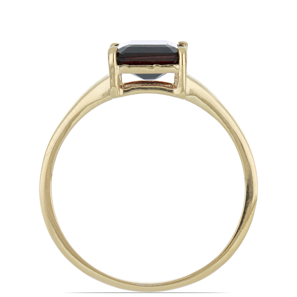 Goldplattierter Silberring mit Barton Granat