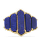 Goldplattierter Silberring mit Lapislazuli aus Badakhshan