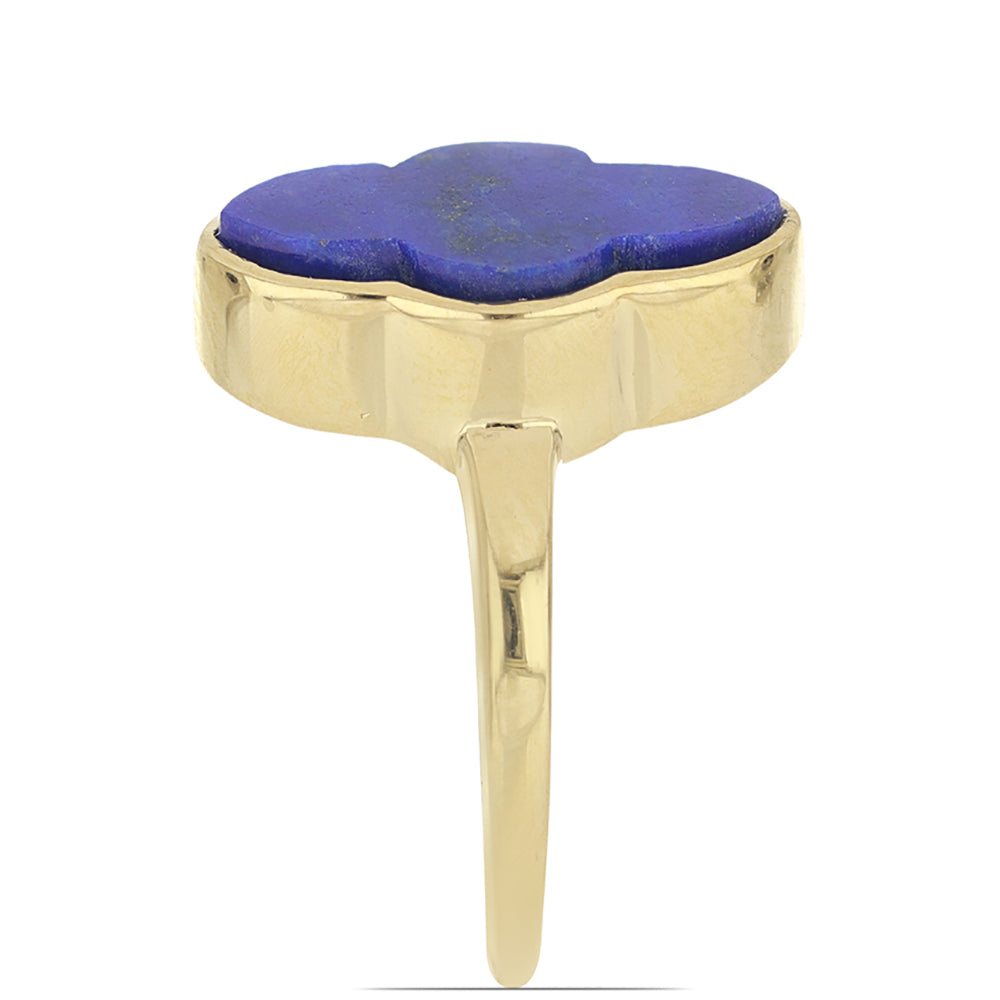 Goldplattierter Silberring mit Lapislazuli aus Badakhshan 3 
