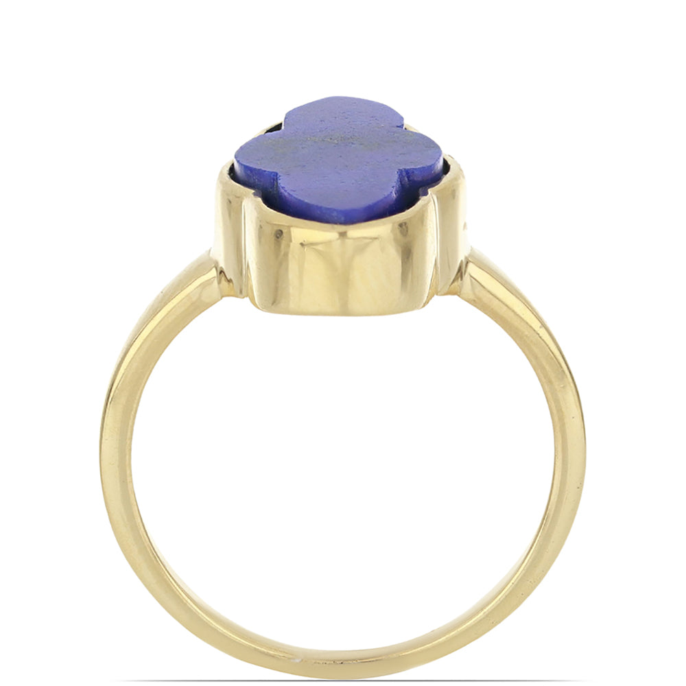Goldplattierter Silberring mit Lapislazuli aus Badakhshan 4 