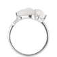 Silberring mit Regenbogenmondstein und weißem Topas