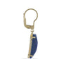Goldplattierte Silberohrringe mit Lapislazuli aus Badakhshan