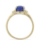 Goldplattierter Silberring mit Lapislazuli aus Badakhshan