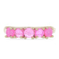 Goldplattierter Silberring mit rosa Opal aus Lega Dembi