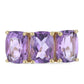 Goldplattierter Silberring mit sambischem Amethyst